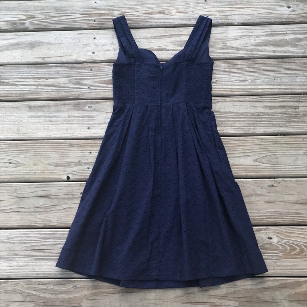 Lily Pulitzer Navy Blue Fish Eyelet Dress - Picture 5 of 10